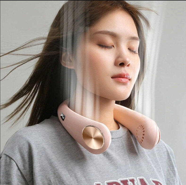 Stay Comfortable Outdoors with Rechargeable Neck Fan