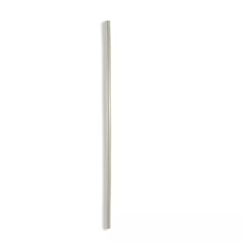 Thin vertical white rod on a white background