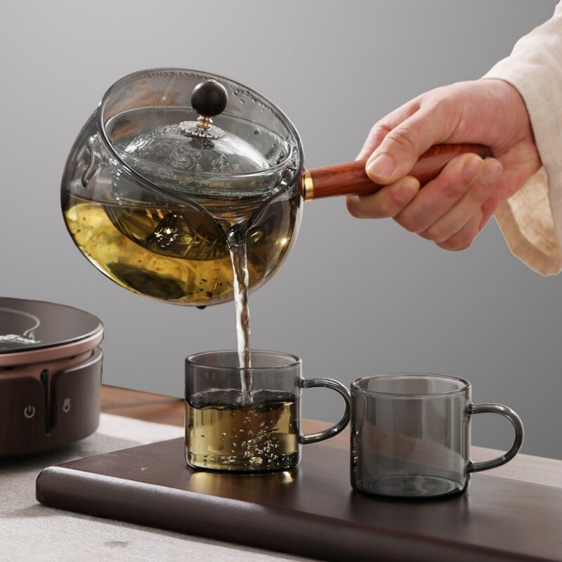 The Best Selling Rotary Glass Teapot on the market - Various Colors Available - Fast Free Shipping Worldwide
