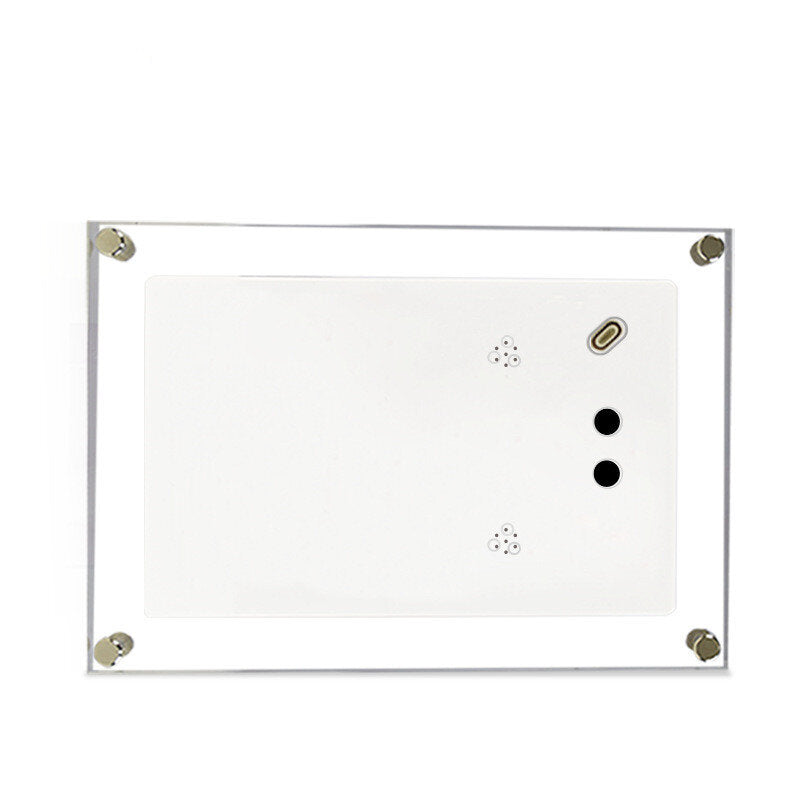 The back side of the digital picture frame - insert your USB memory card and enjoy