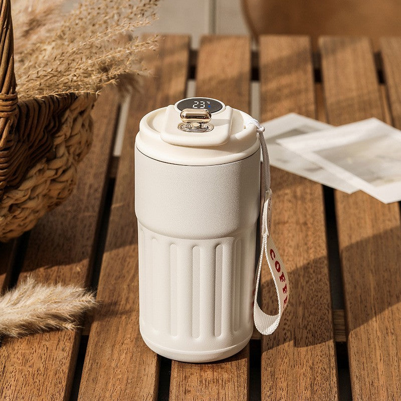 Elegant White Thermos Cup