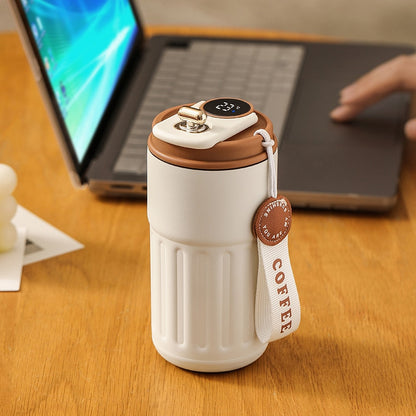 450ml Large Capacity Smart Led Digital Display Double Wall Vacuum Insulated Flask