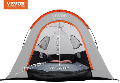 Vevor tent with dimensions on a white background
