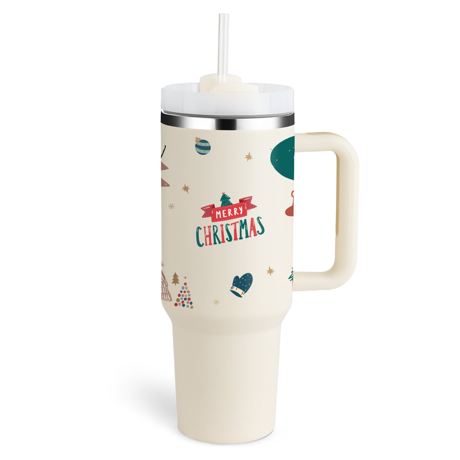 Christmas Beige Tumbler