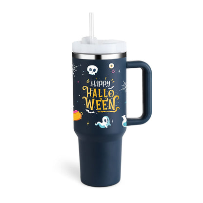 Halloween dark Blue B Tumbler