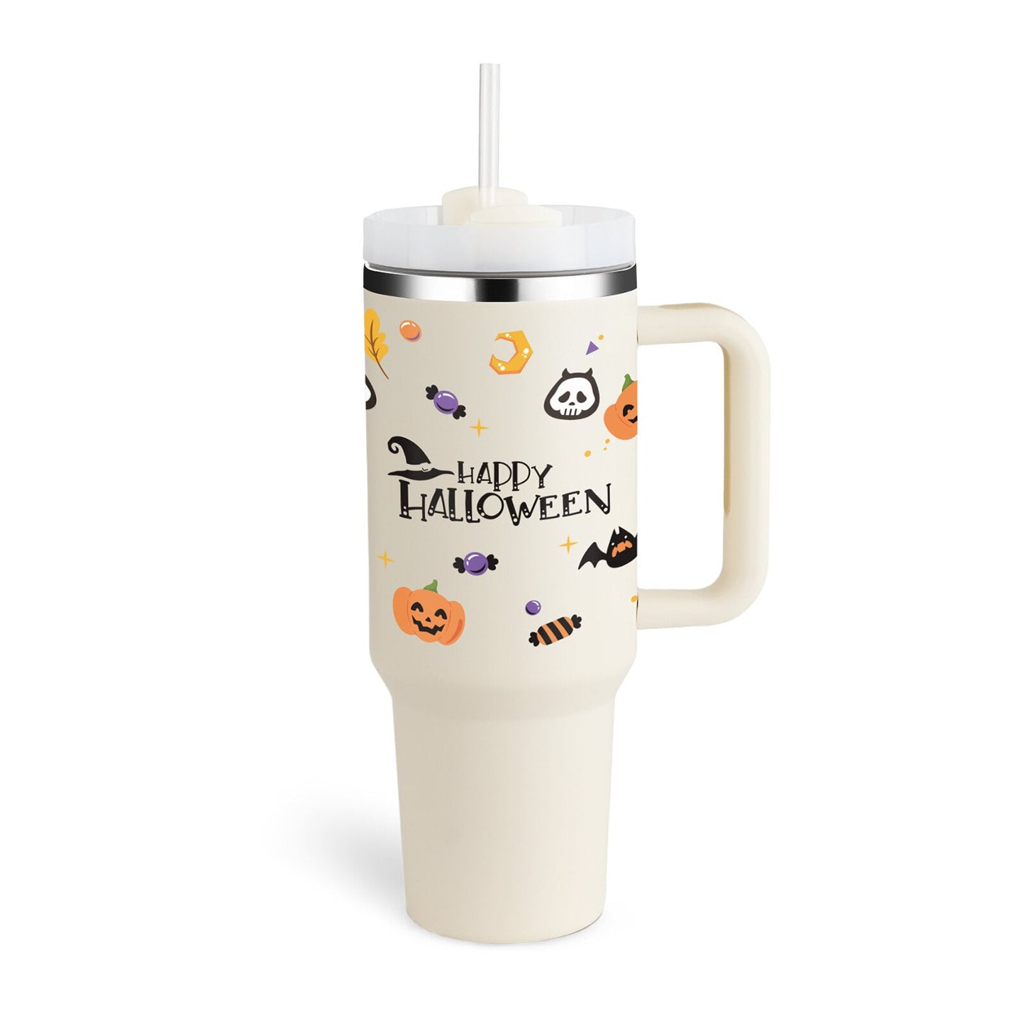 Halloween Cream white Tumbler