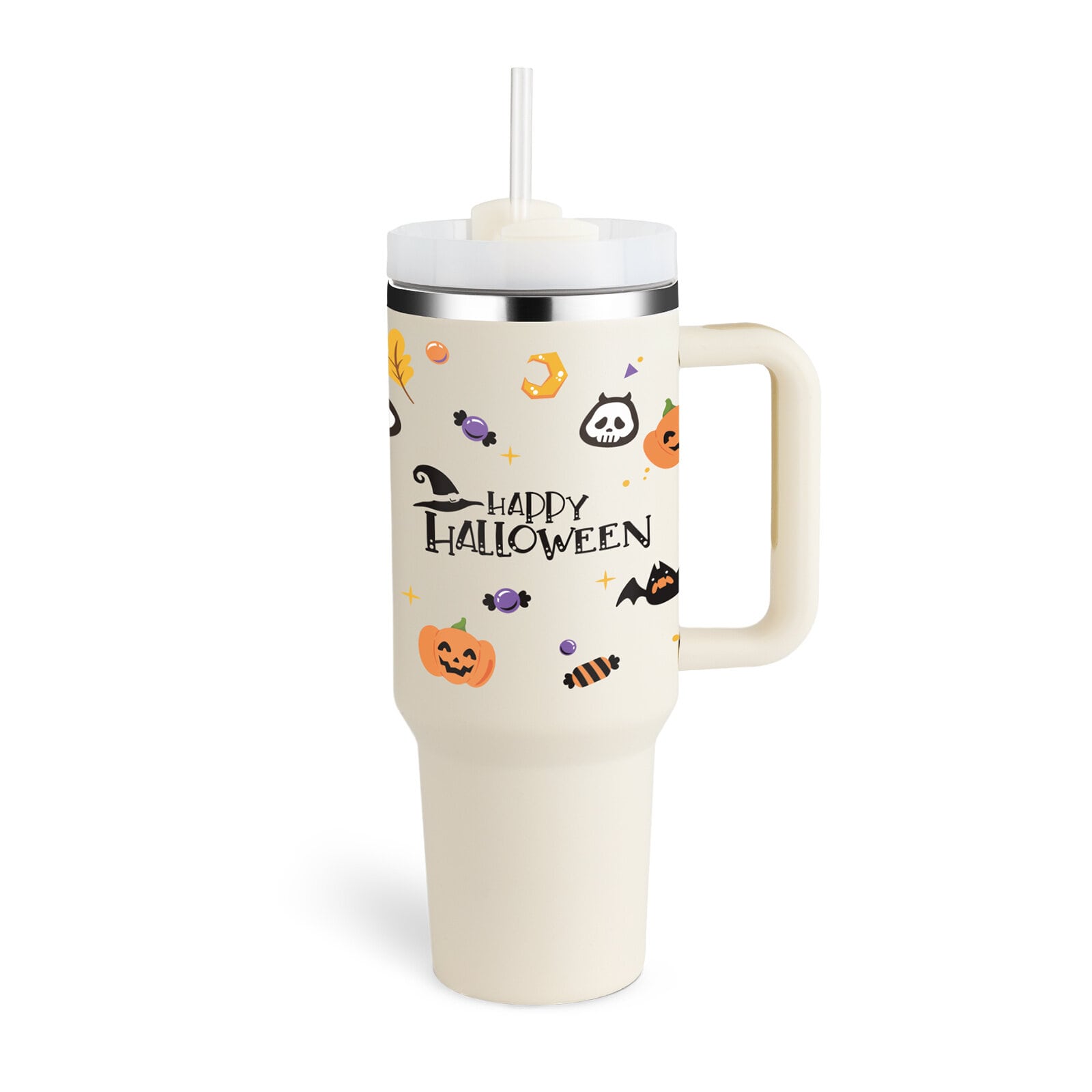 Halloween Cream white Tumbler