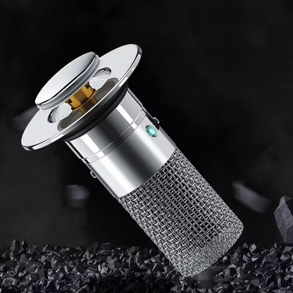 Universal Long Pop-Up Utility Sink Drain Strainer Assembly – 304 Stainless Steel, Tool-Free Install