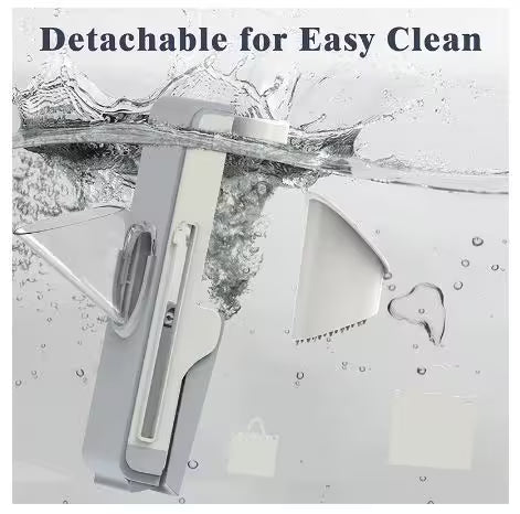 Detachable kitchen tool with water splashes and text 'Detachable for Easy Clean' on a white background.
