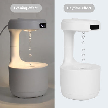 Visual experience of water droplets flowing backwards, ultrasonic atomization technology, Nano-fine mist, nourishes the air and relieves stress.
