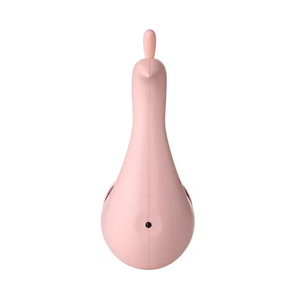 Pink pear-shaped object on a white background