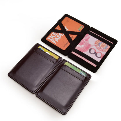 Handcrafted personalized PU magic wallet designed to impress