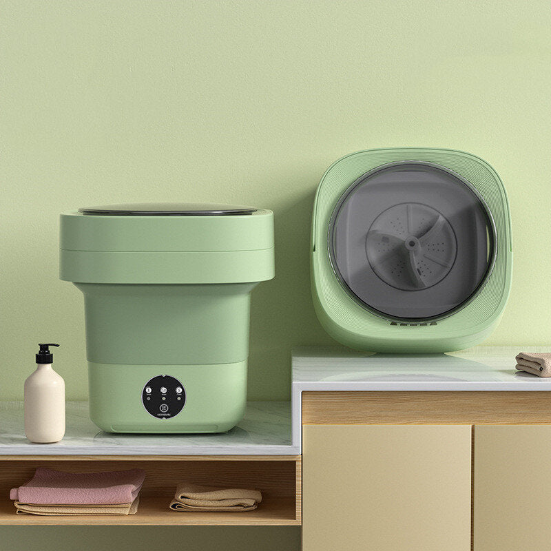 Green Foldable Portable Washing Machine