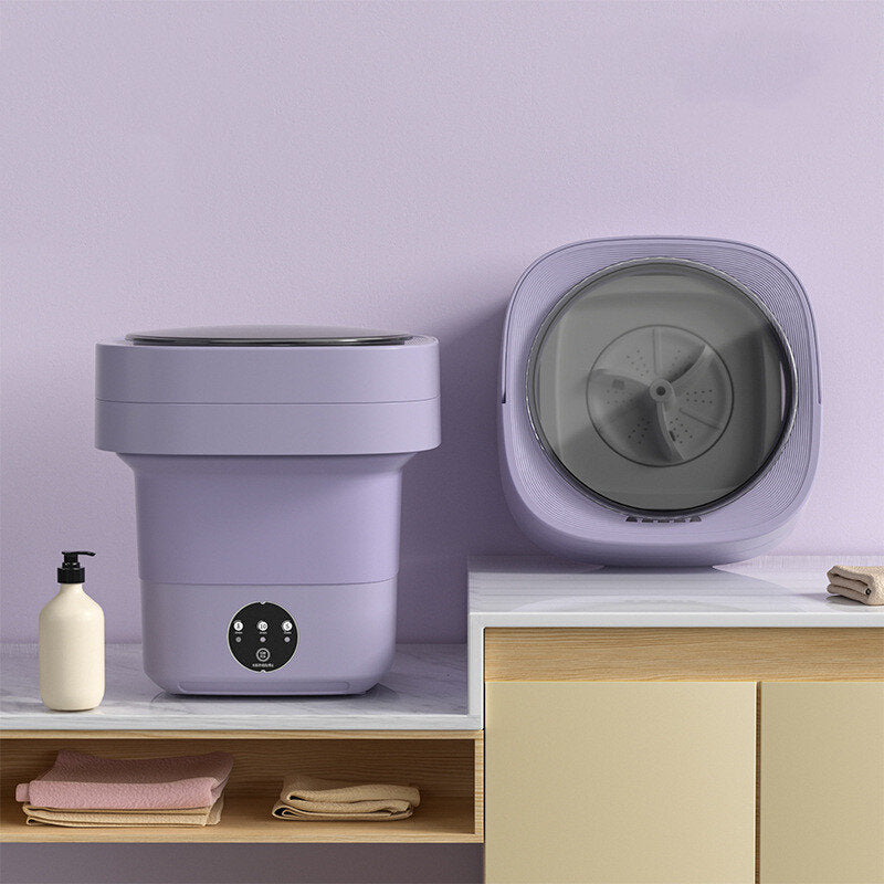Purple Foldable Portable Washing Machine