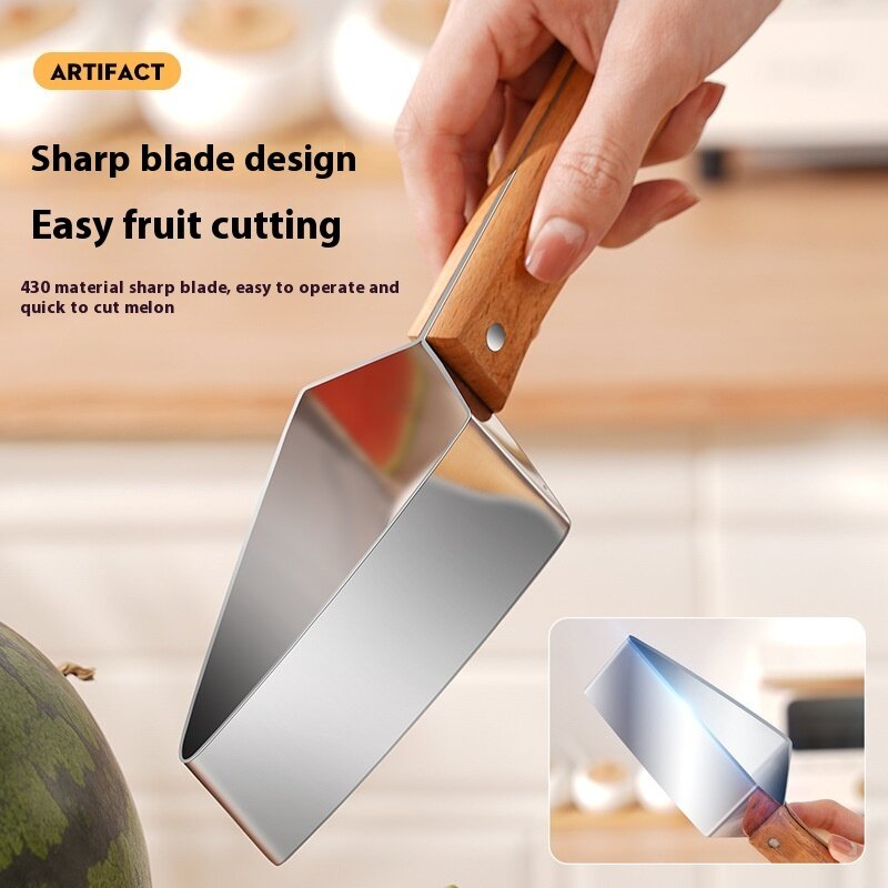 Efficient fruit slicing: Our fruit slicer is designed to make slicing fruit quick and easy. With a sharp stainless steel blade, you can effortlessly cut through a variety of fruits, such as oranges and pineapples, in seconds.