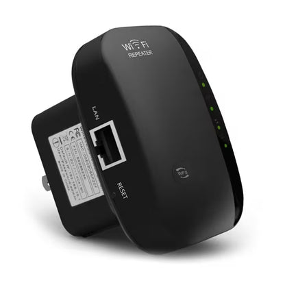 WiFi Extender Signal Booster for Home | 300Mbps Wireless Repeater | Repeater & AP Mode | RJ45 LAN Port | All Routers Compatible