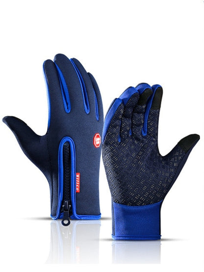 Blue Winter Gloves