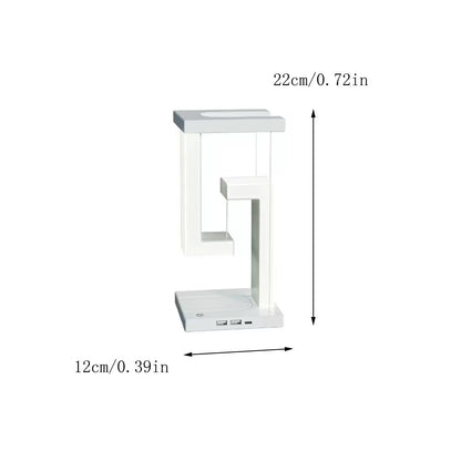 Small white electronic device with dimensions labeled on a white background