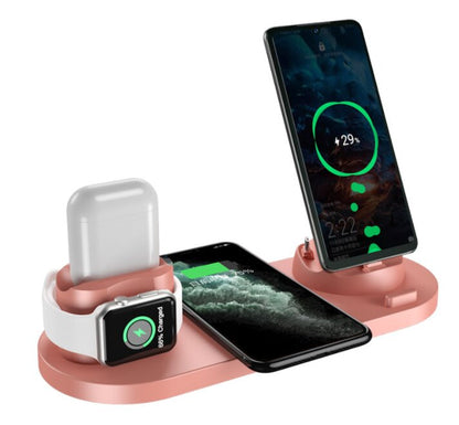 Pink Wireless Charging Station