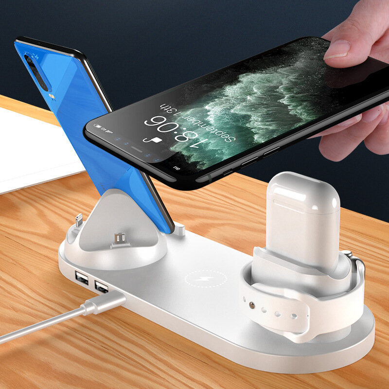 6 in 1 Multi-Function Wireless Charging Station