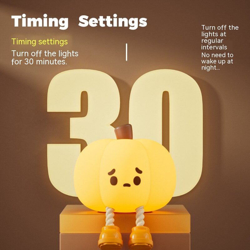Your Pumpkin Night Lamp has comfortable time setting
