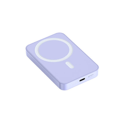 Purple Wireless Magnetic Power Bank - Free Shipping Worldwide