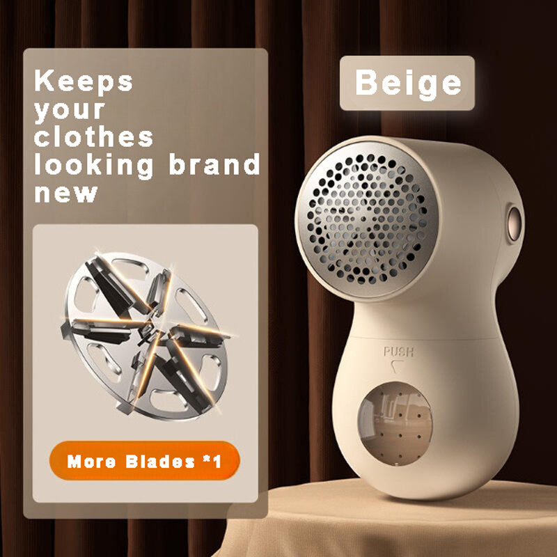 Beige Electric Lint Remover