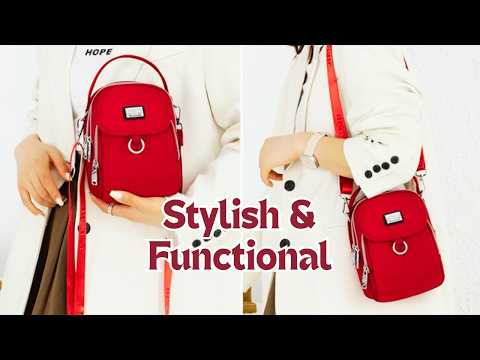 Chic Woven Crossbody Bags for Women with Adjustable Strap Lightweight Multi Pocket Shoulder Purse YouTube Video