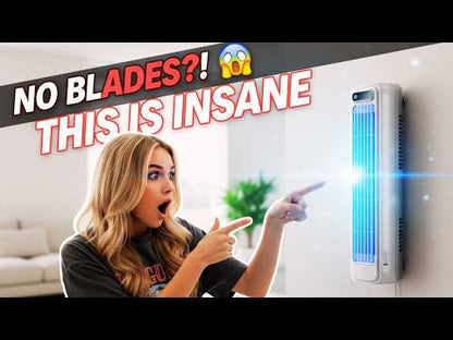 Wall Mounted Bladeless Fan 2026 – Ultra Quiet Tower Fan with LED, Desktop & Wall Mount, 3-Speed Cooling for Bedroom & Office YouTube Video