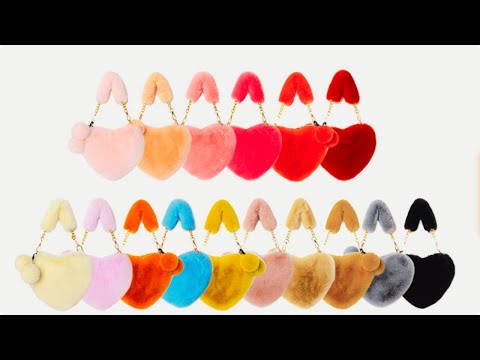 Luxury Heart-Shaped Handbag for Women Elegant Faux Leather Crossbody Purse YouTube Video