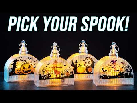 LED Halloween Lantern | Pumpkin, Scarecrow, Skull & Witch Designs | Decorative Spooky Light for Room & Party Table Styling YouTube Video