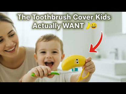 Banana-Shaped Toothbrush Cover, Cute Silicone Travel Toothbrush Cap, Hygienic Protector for Kids & Adults, Fits Electric & Manual Brushes YouTube Video