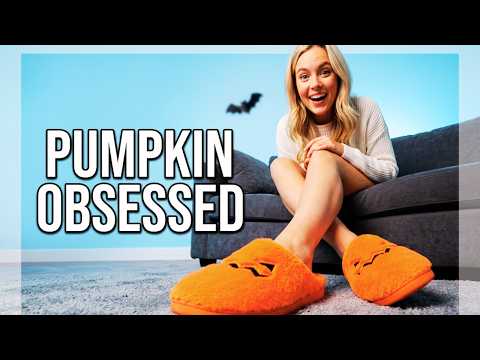 Cute Halloween Slippers For Women | Fuzzy Orange Pumpkin Slides YouTube Video