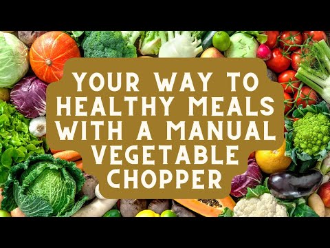 Manual Multifunctional Vegetable Chopper YouTube Video