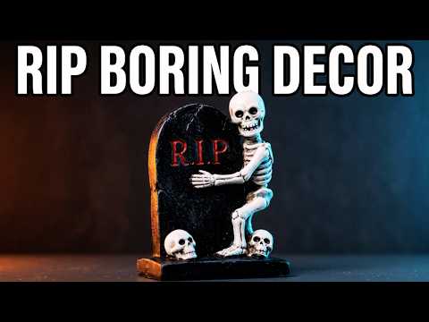 Halloween Tabletop Decor – 6 Ghost, Skeleton & Haunted House Designs | Mini Figurines for Gothic Shelves & Spooky Party Displays YouTube Video