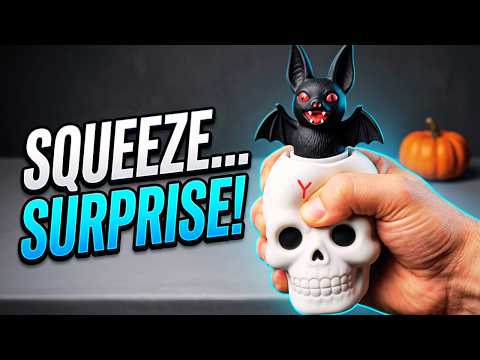 Halloween Squishy Toys – Squeeze-to-Reveal Skull with Pop-Up Bat | Mini Spooky Fidget Toy for Desk Play & Halloween Party YouTube Video