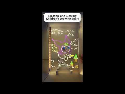 Luminous Acrylic LED Drawing Board – Optical Grade Aesthetic Note Board with Glow Pen YouTube Video