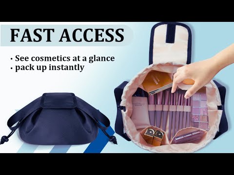 Drawstring Makeup Bag YouTube Video