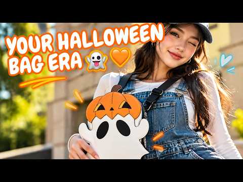 Halloween Purse 3D Cartoon Pumpkin Ghost Design – Spooky Cute Novelty Bag, Silver Zip, Adjustable Strap YouTube Video