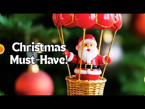 Nordic Christmas Hot Air Balloon Parachute Pendant Festive Hanging Ornament for Tree & Home Décor YouTube Video