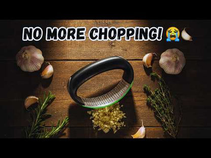 Stainless Steel Garlic Press Rocker – Easy Squeeze Mincer & Crusher for Busy Home Cooks YouTube Video