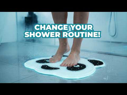 Best Shower Foot Scrubber Mat | Anti-Slip 54 Suction Cups | TPR Dual Bristles | 35×40cm YouTube Video