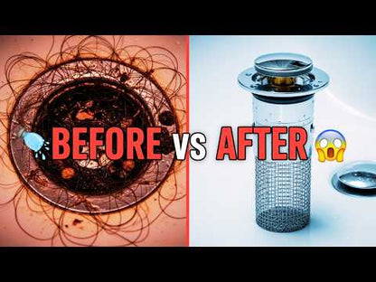 Universal Long Pop-Up Utility Sink Drain Strainer Assembly – 304 Stainless Steel, Tool-Free Install YouTube Video