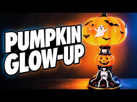 Halloween Pumpkin Lamps – 7 Styles | Spooky Table Decor YouTube Video