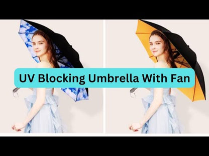 USB Rechargeable Umbrella With Fan And Sprinkler YouTube Video