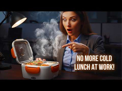 Stainless Steel Cordless Electric Lunch Box Food Heater | Leak-Proof Locking Clips | Office, Work & Car Use | 6 Colors YouTube Video