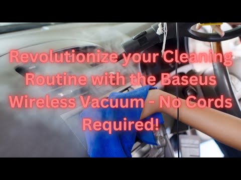 Baseus Wireless Vacuum Cleaner YouTube Video