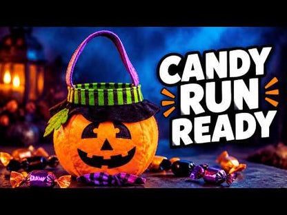 Custom Halloween Trick or Treat Bags | Black Cat, Pumpkin, Vampire & Witch YouTube Video