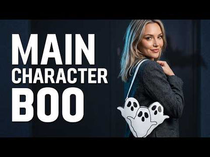 Halloween Shoulder Bag | Funny 3D Cartoon Ghost Purses in Black, White or Neon Yellow for Spooky Outfits YouTube Video