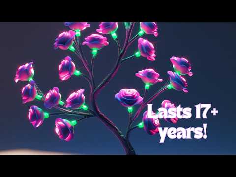 LED Rose Lamp - Forever Flowers with Night Lights - Romantic Gift for Her, Wife, Girlfriend, Mom YouTube Video